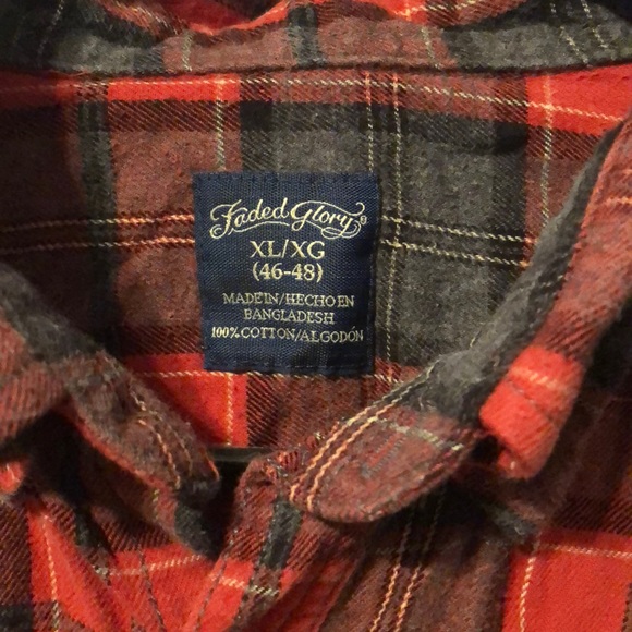 Faded Glory Flannel - Picture 2 of 2